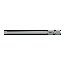 Wera® 05059453001 Screwdriver Bit, Measurement System: Imperial, Hex Point, 1/4 in Point, 6 in Overall Length, Slotted Tip